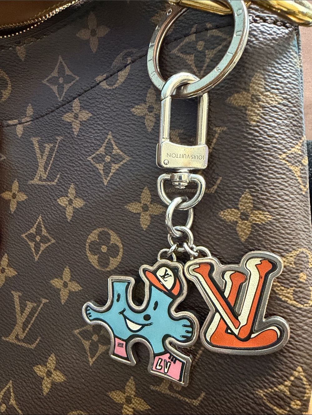 Louis Vuitton Character Bag Charm Keyring W/Dust Bag no box